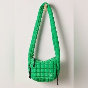 Free People Movement Quilted Baby Carryall Sling Bag – Kelly Green – NWT